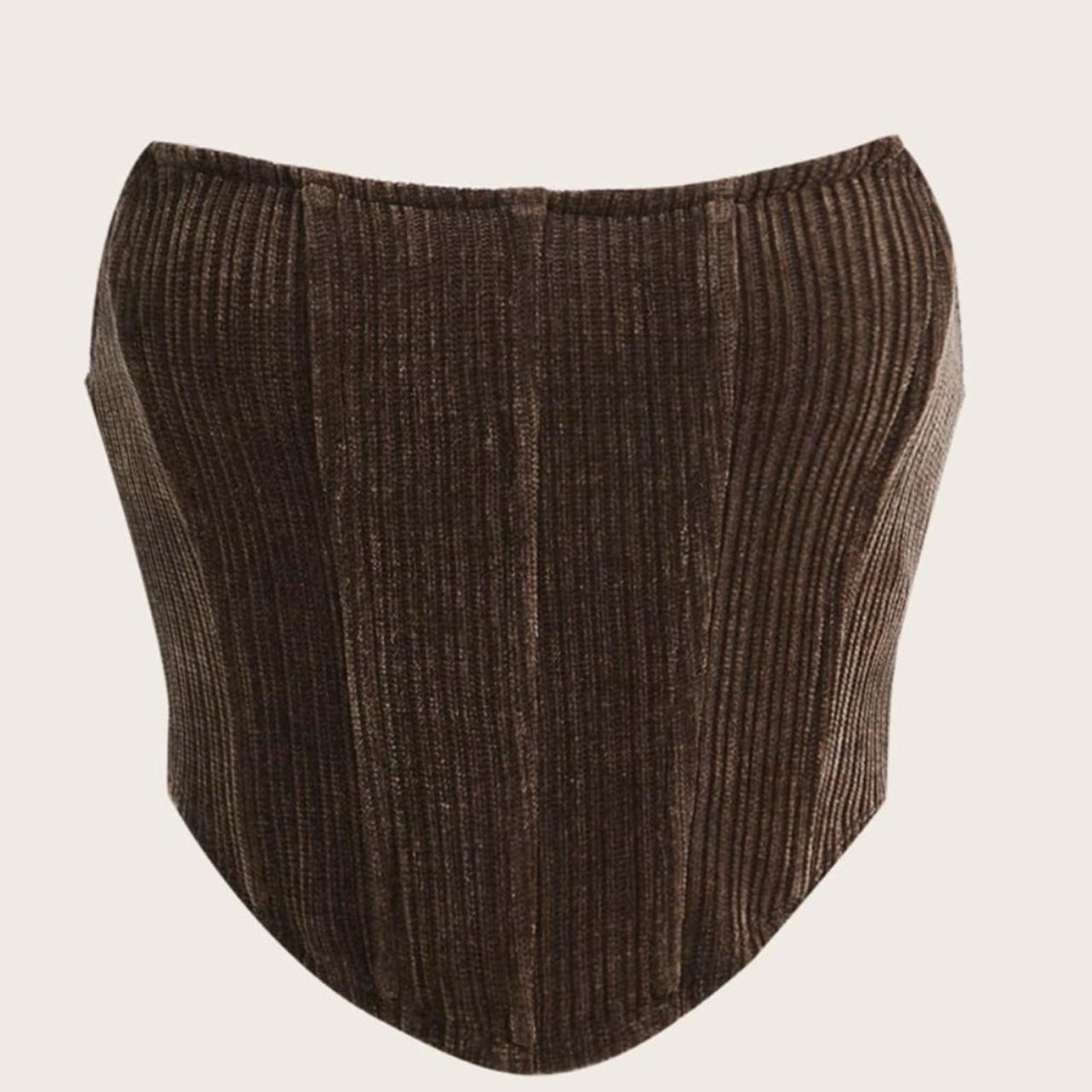 Brown size small crop top